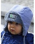 Шапочка для мальчика с завязками 4 цвета