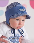 Шапочка для мальчика 3 цвета козырек